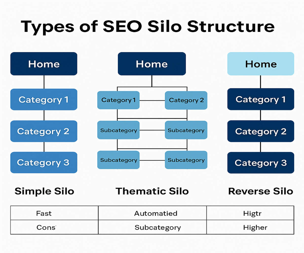 Types of SEO Silo Structure- Garage Collective Agency
